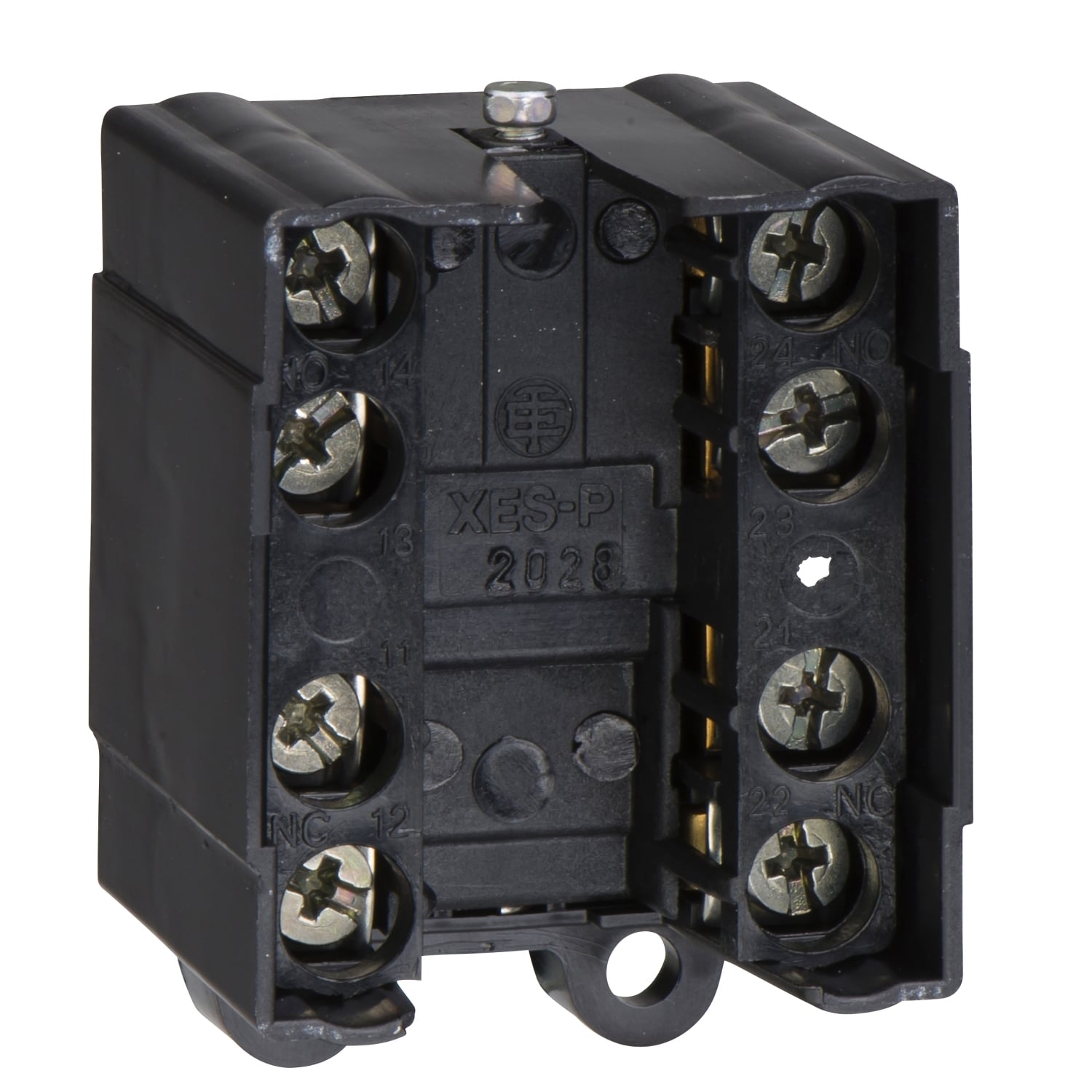 XESP2028 OsiSense XC Contact Block, 2CO Contact, For Use With Standard Format XCKJ Series Limit Switch, 3 A at 240 V AC Contact