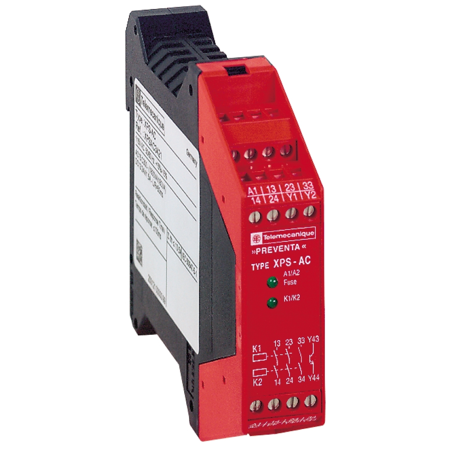 XPSAC3421 XPSAC Safety Relay, 2.5 A, 3NO 3 Form A Contact, 115 V AC V Coil