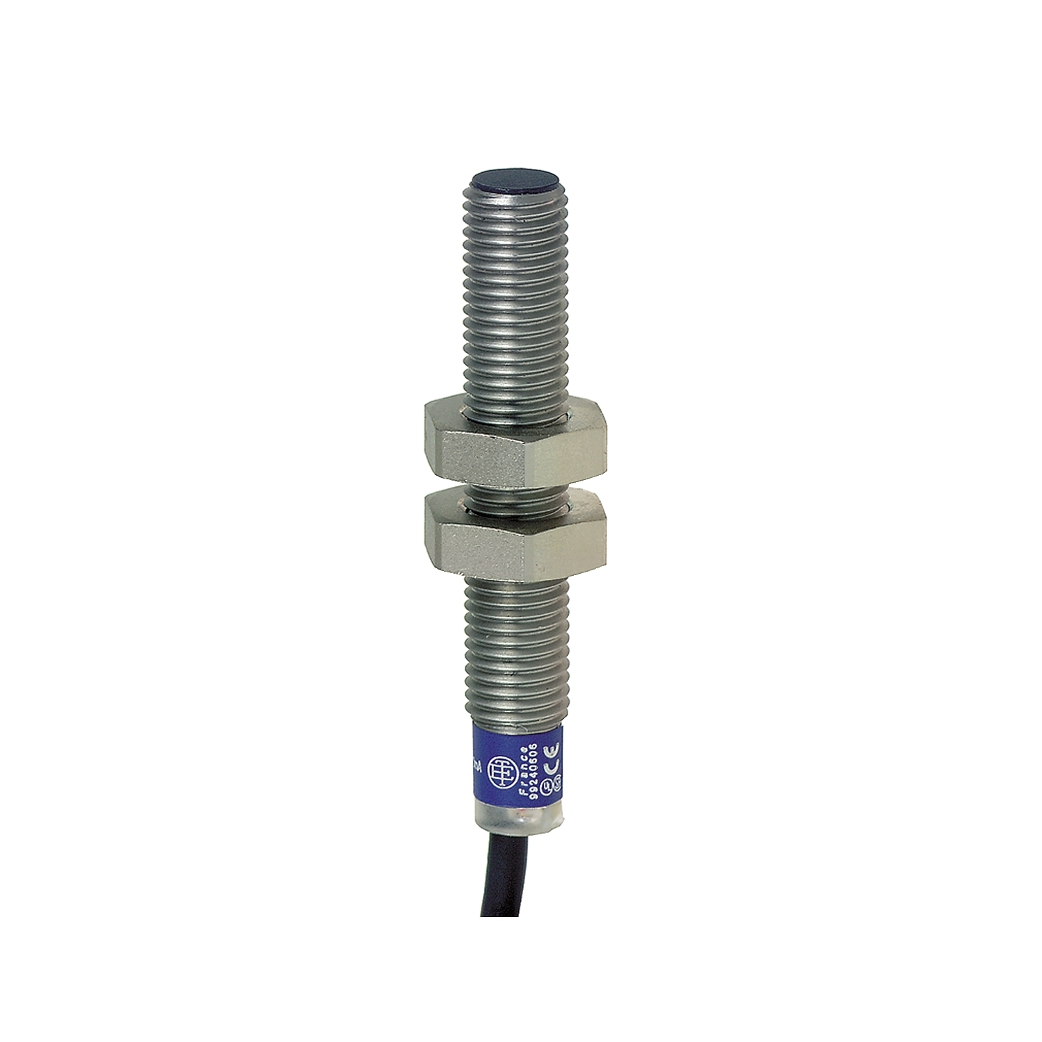 XS1M08PC410 OsiSense XS Fixed Cylindrical Proximity Sensor With Reverse Polarity Protection, Inductive, PNP Output, 1NO-1NC Contact, 10 to 36/12 to 24 V DC