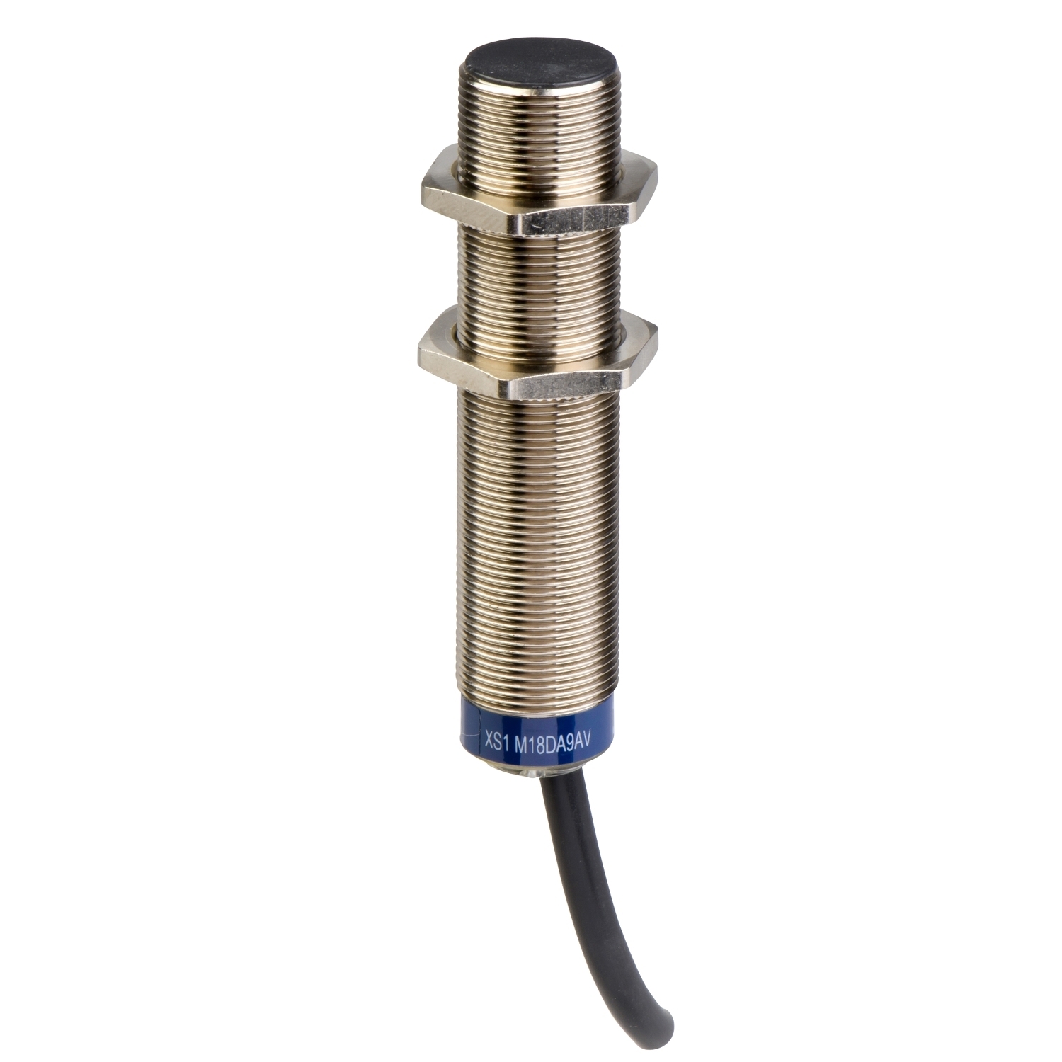 XS1M18DA9AV OsiSense XS1 Series Cylindrical Fixed Form Proximity Sensor, Inductive, NPN/PNP/Discrete Output, 1NO-1NC Programmable Contact, 12 to 24 V DC