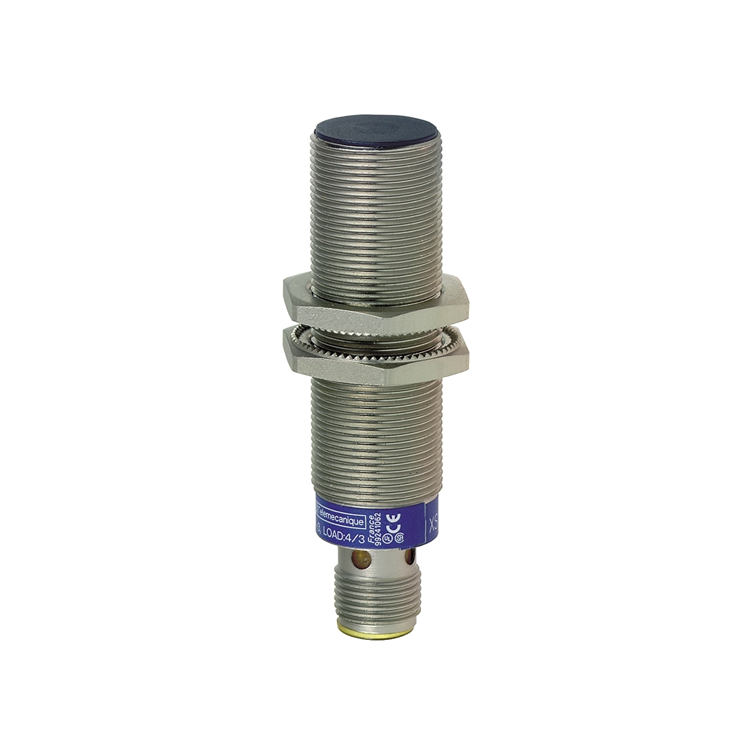 XS1M18PAS40D OsiSense XS1 Series Cylindrical Fixed Form Proximity Sensor, Inductive, PNP/Discrete Output, 1NO Contact, 12 to 24 V DC