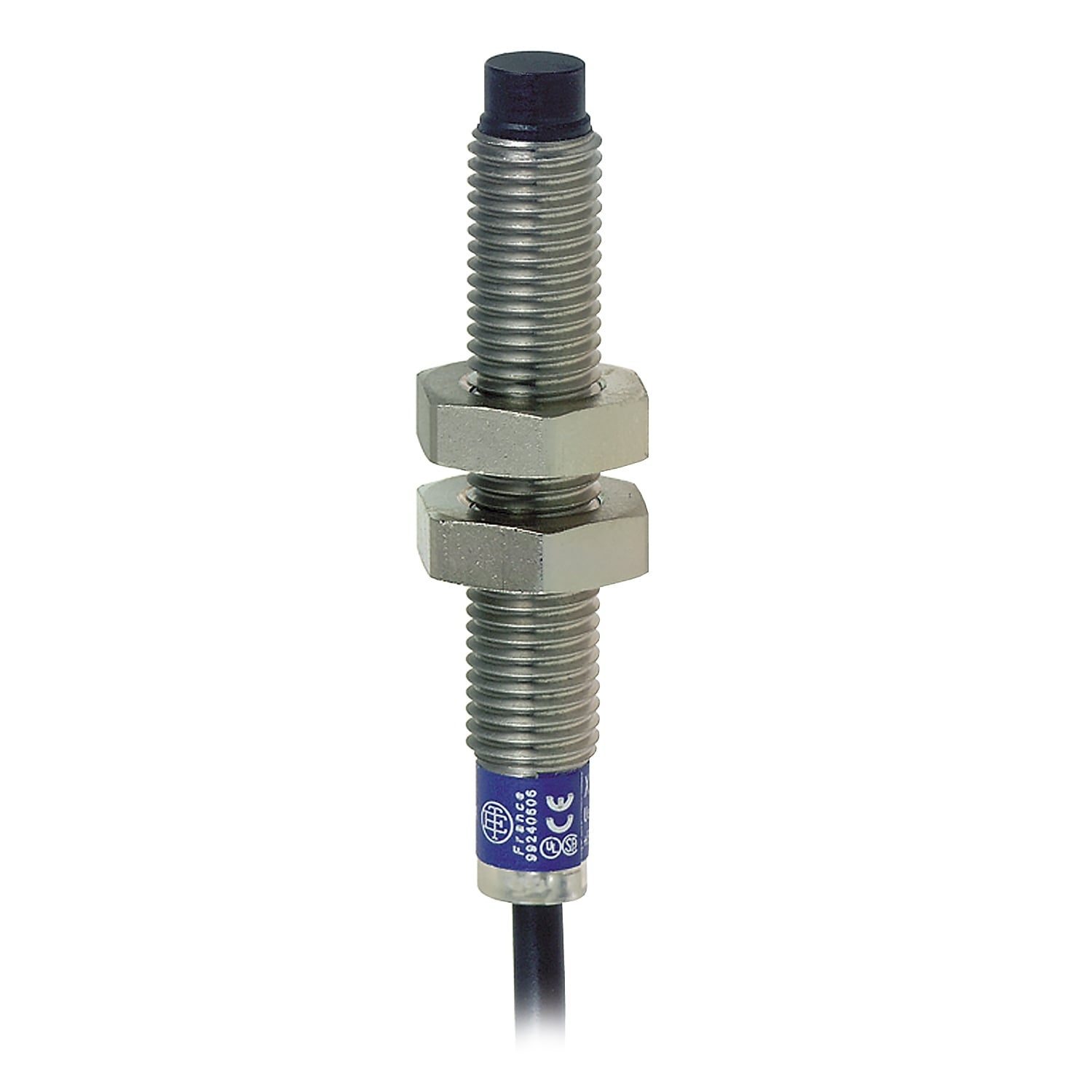 XS2M08MA230 OsiSense XS 2-Wire Fixed Cylindrical Non-Shielded Tubular Inductive Proximity Sensor, Inductive, Discrete Output, 1NO Contact, 24 to 240 V AC/24 to 210 V DC