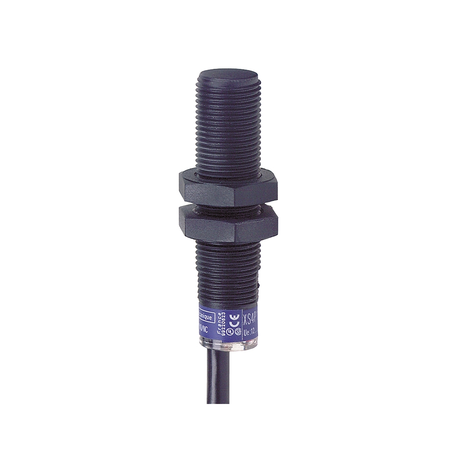 XS4P12MB230 OsiSense XS4 Series Cylindrical Fixed Form Proximity Sensor, Inductive, Discrete Output, 1NC Contact, 24 to 240 V AC/DC