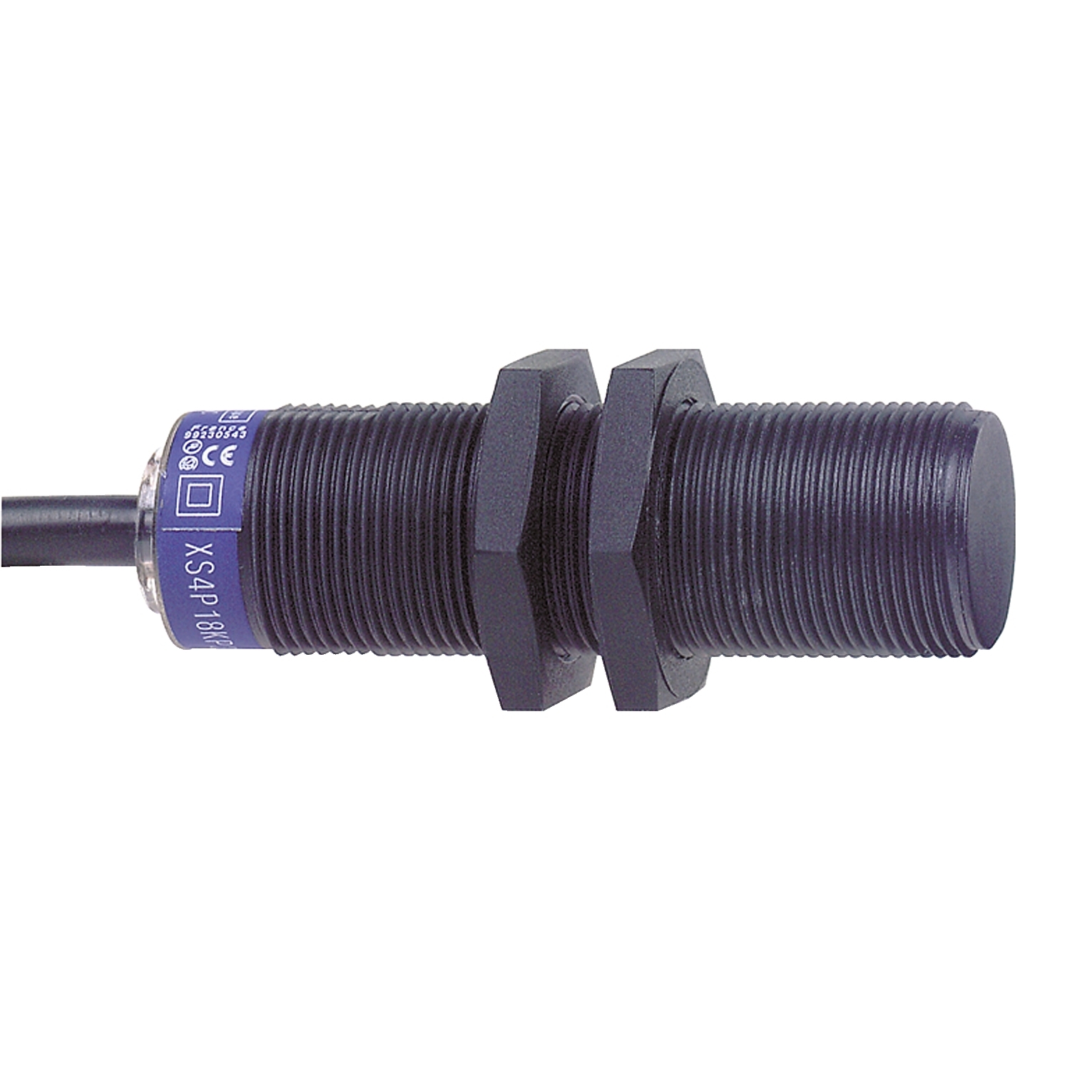 XS4P18MA230L2 OsiSense XS Fixed Cylindrical Proximity Sensor, Inductive, Discrete Output, 1NO Contact, 20 to 264 V AC/24 to 240 V DC