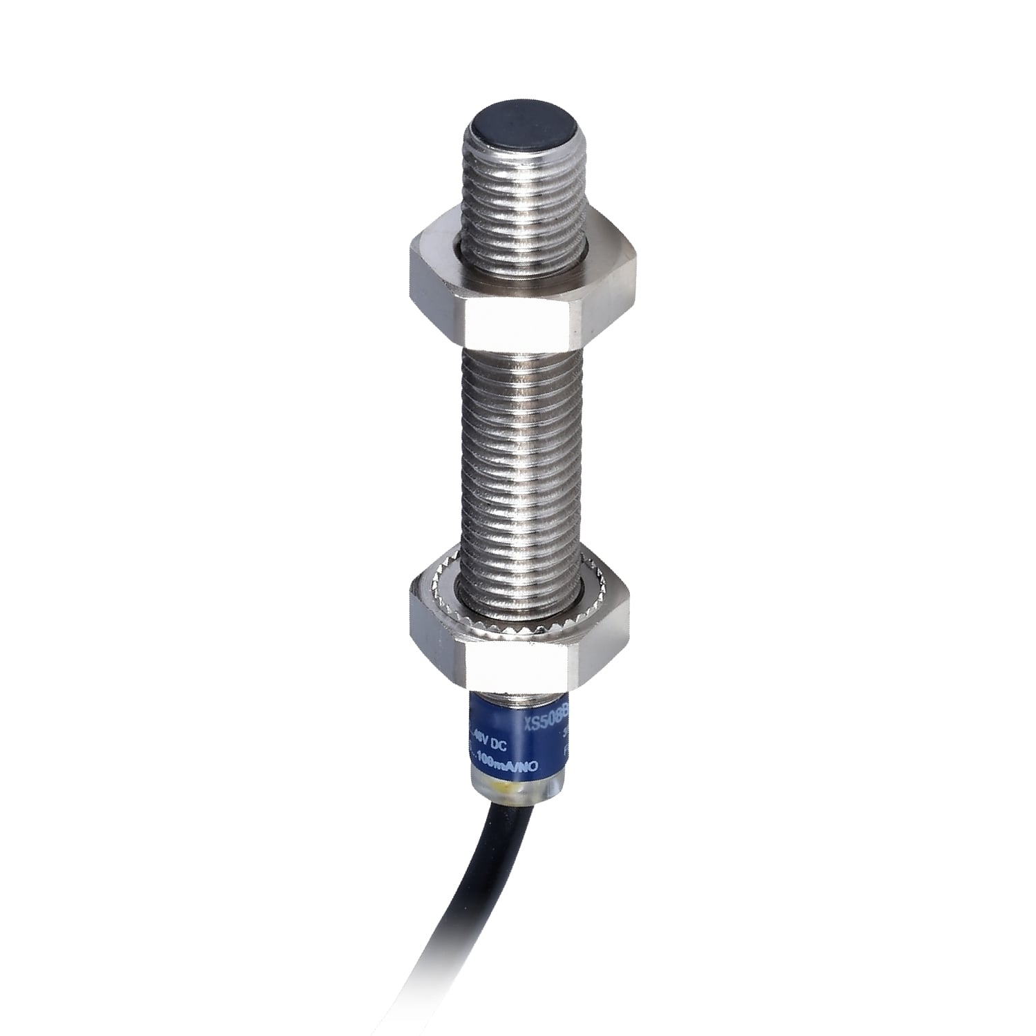 XS508B1DAL2 OsiSense XS Fixed Cylindrical Long Case Proximity Sensor, Inductive, Discrete Output, 1NO Contact, 10 to 58/12 to 48 V DC