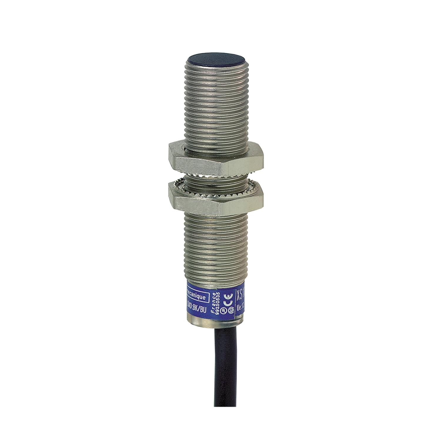 XS512B1DAL2 OsiSense XS Fixed Cylindrical Long Case Proximity Sensor, Inductive, Discrete Output, 1NO Contact, 10 to 58/12 to 48 V DC