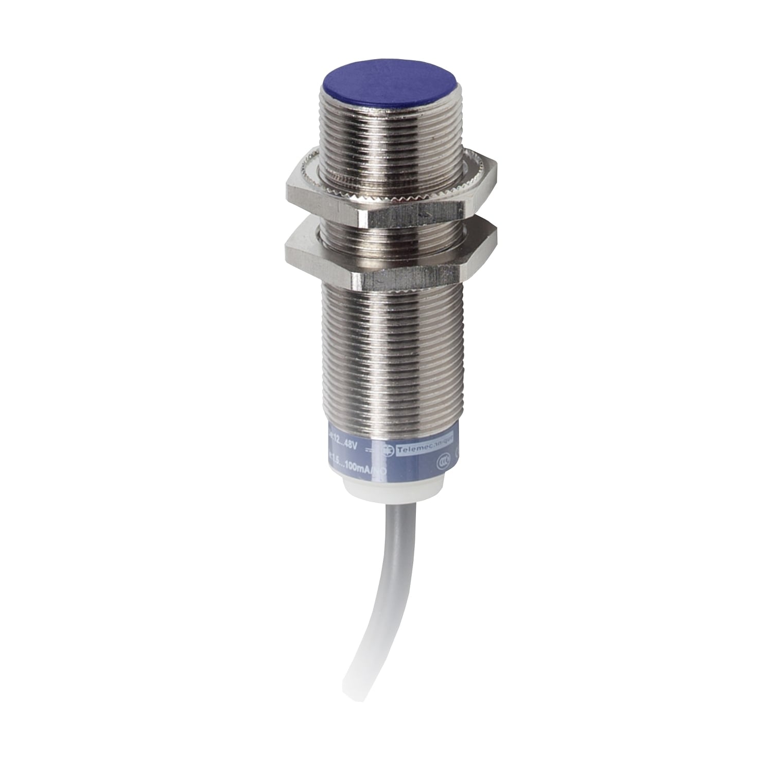 XS518B1DAL2 OsiSense XS Fixed Cylindrical Shielded Proximity Sensor, Inductive, Discrete Output, 1NO Contact, 10 to 58/12 to 48 V DC