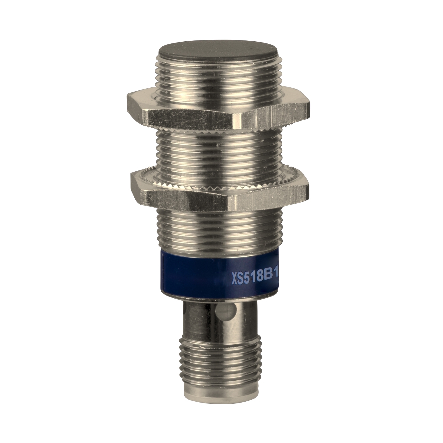 XS518B1DAM12 XS5 Fixed Cylindrical Proximity Sensor, Inductive Sensing, 1NO Contact, 12 to 48 V DC