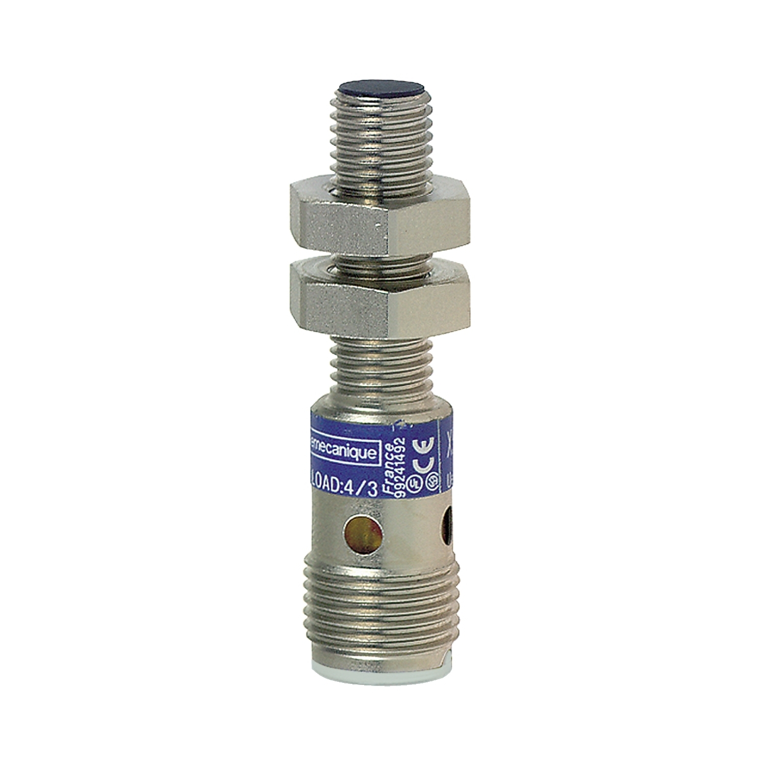 XS608B1DAM12 OsiSense XS6 Series Cylindrical Fixed Form Proximity Sensor, Inductive, Discrete Output, 1NO Contact, 12 to 48 V DC