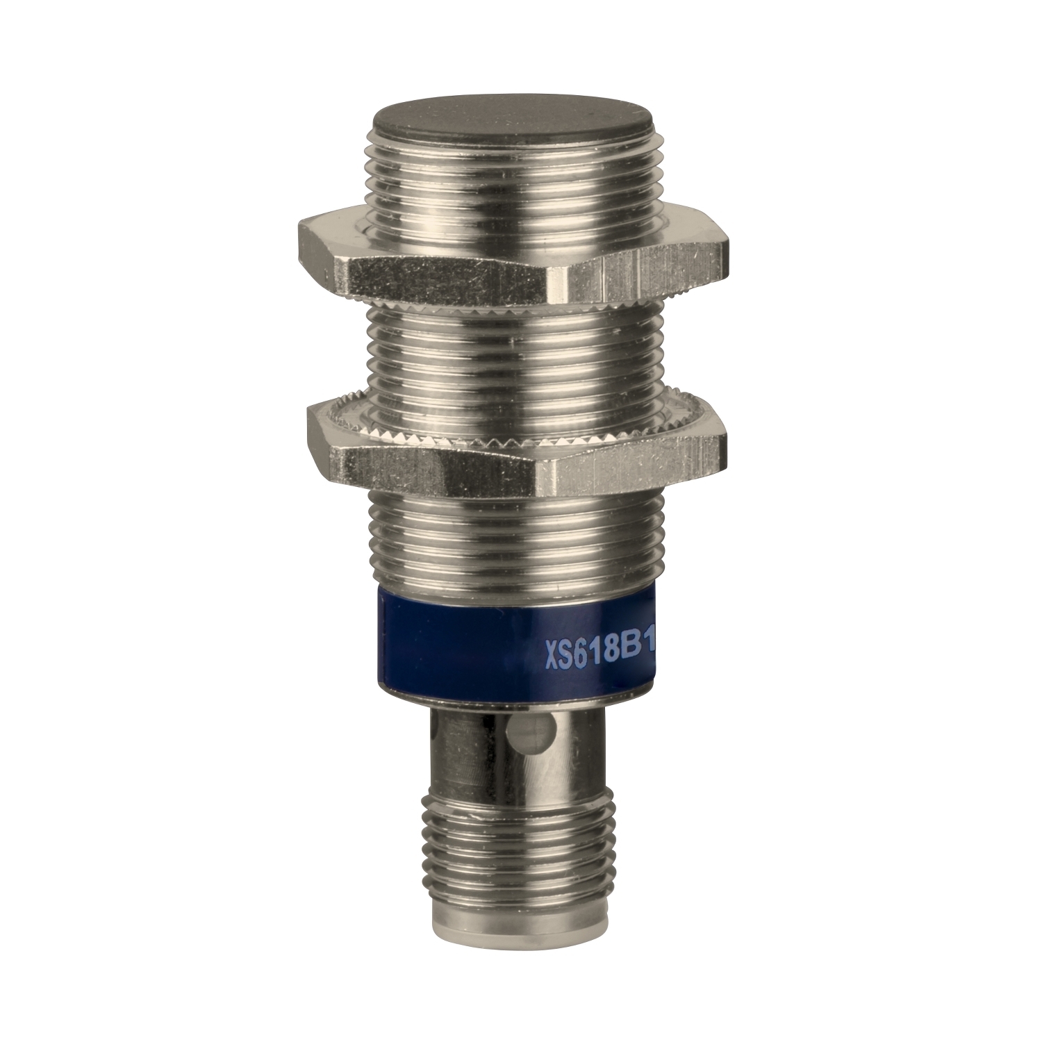 XS618B1NAM12 XS6 Fixed Cylindrical Proximity Sensor, Inductive Sensing, NPN Output, 1NO Contact, 12 to 48 V DC
