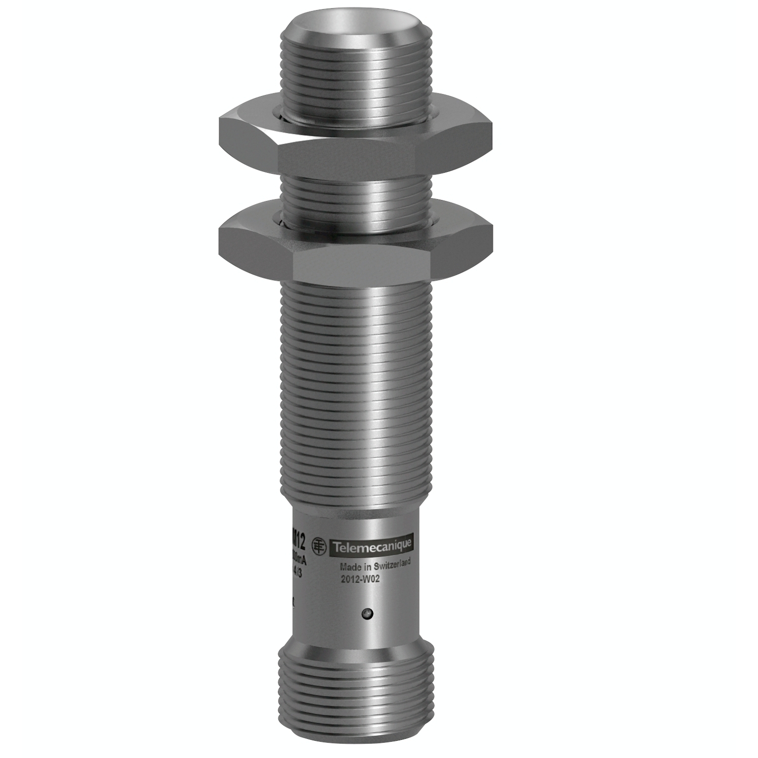XS912R1PAM12 OsiSense XS Cylindrical Proximity Sensor With Reverse Polarity Protection, Inductive, PNP Output, 1NO Contact, 10 to 30/12 to 24 V DC
