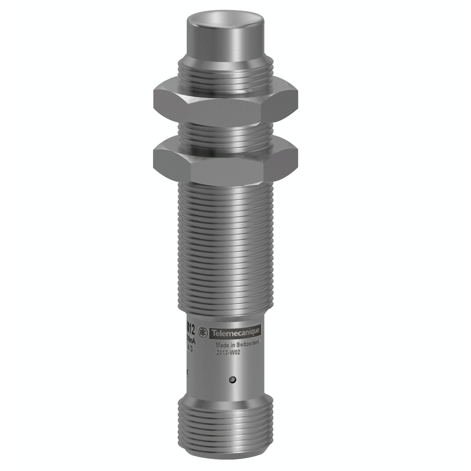 XS912R4PAM12 OsiSense XS XS9 Series 1-Piece Cylindrical Proximity Sensor, Inductive, PNP Output, 1NO Contact, 12 to 24 V DC