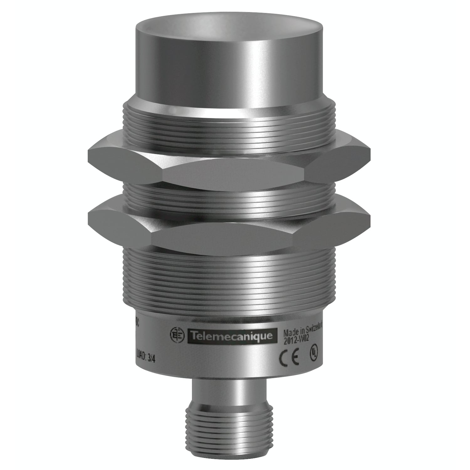 XS930R4PAM12 OsiSense XS Cylindrical Proximity Sensor With Reverse Polarity Protection, Inductive, PNP Output, 1NO Contact, 10 to 30/12 to 24 V DC