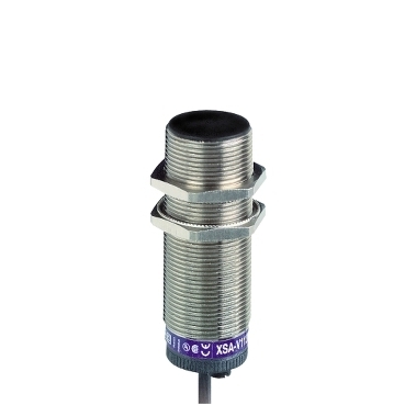 XSAV11801 OsiSense XS Fixed Cylindrical Proximity Sensor, Inductive, Discrete Output, 1NC Contact, 24 to 240 V AC
