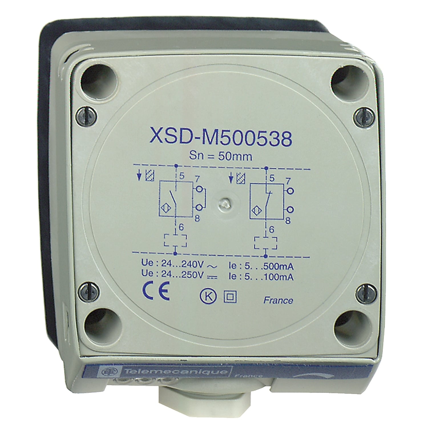 XSDM600539H7 OsiSense XS Fixed Proximity Sensor, Inductive, Discrete Output, 1NO-1NC Contact, 240 V AC