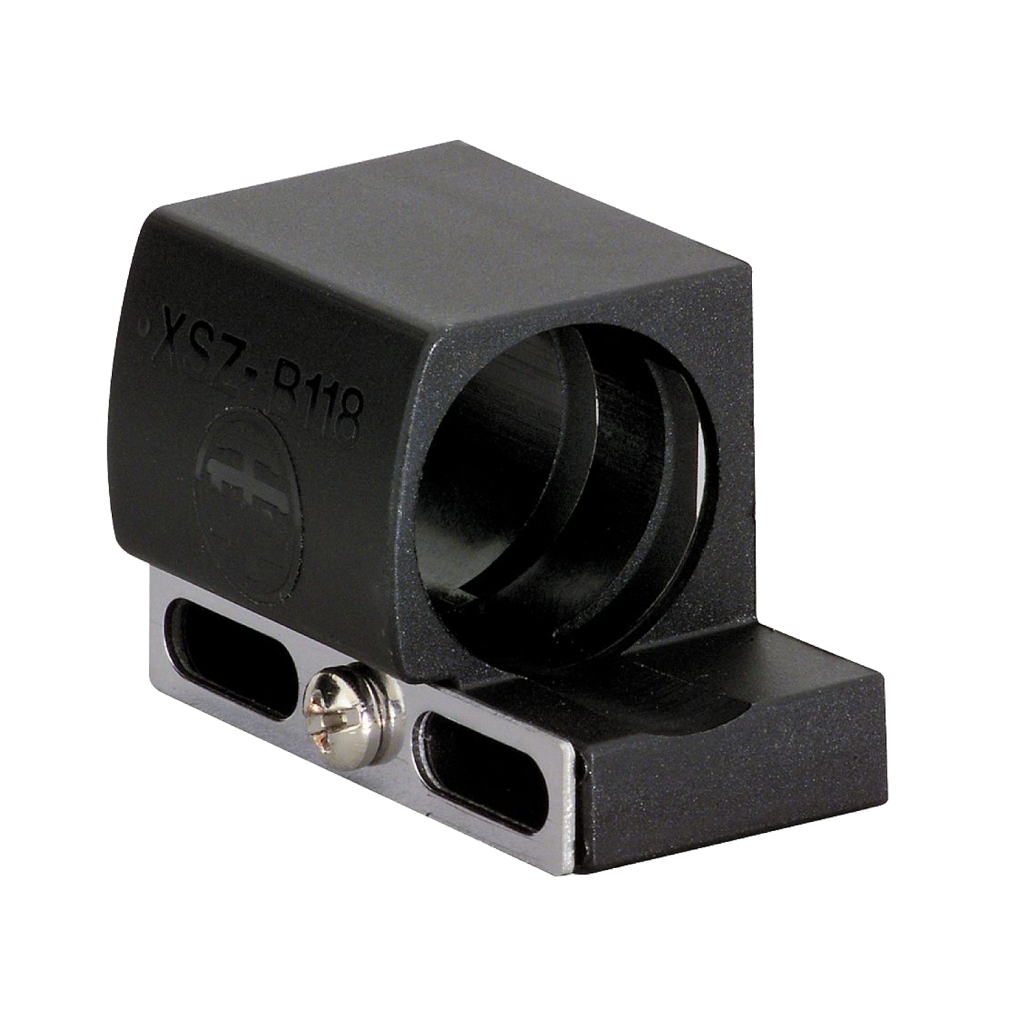 XSZB108 OsiSense Fixing Clamp With Indexing Pin, For Use With XU/XS Series M8 Cylindrical Inductive Sensor, Plastic