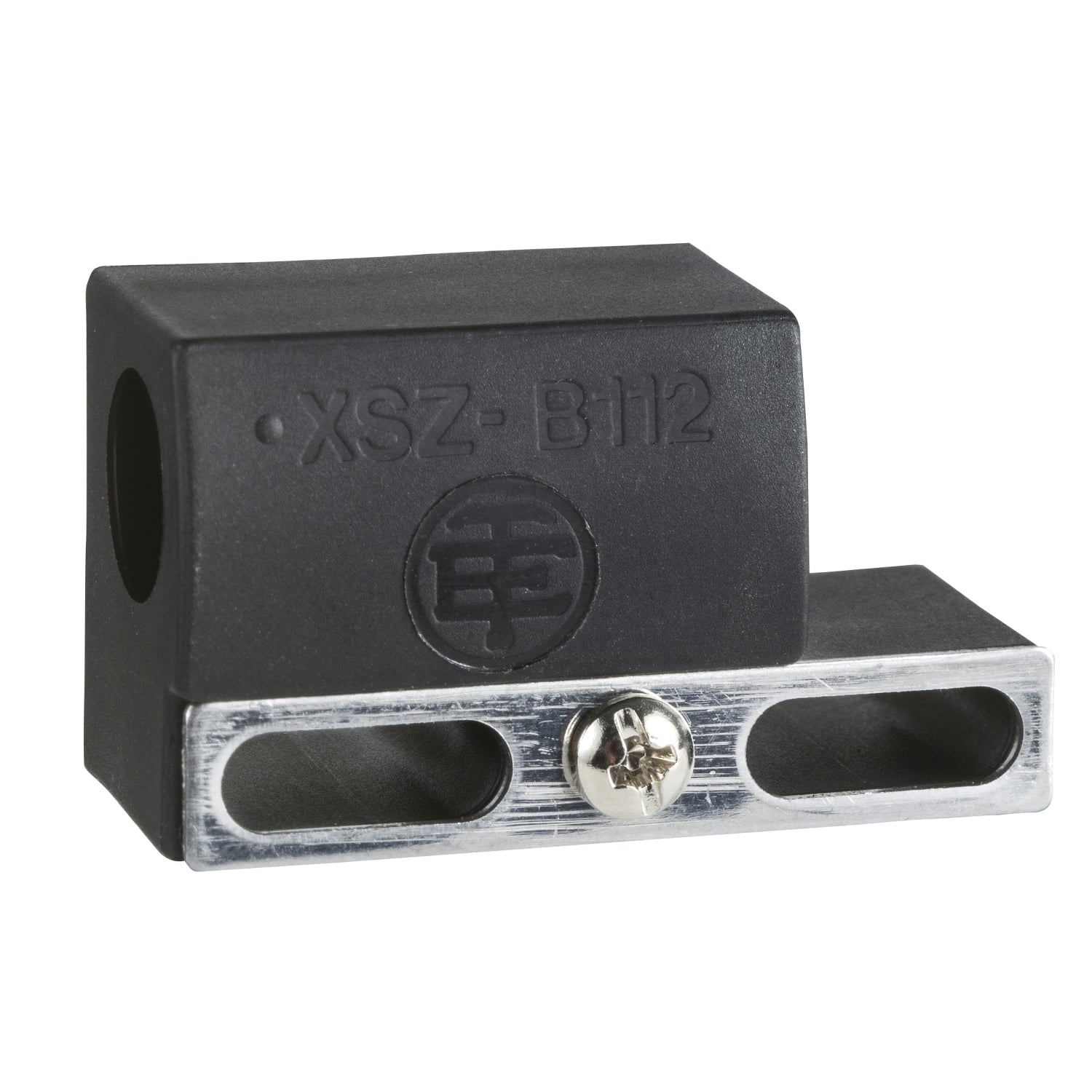 XSZB112 OsiSense Fixing Clamp With Indexing Pin, For Use With XS/XT Series M12 Cylindrical Inductive Sensor, Plastic