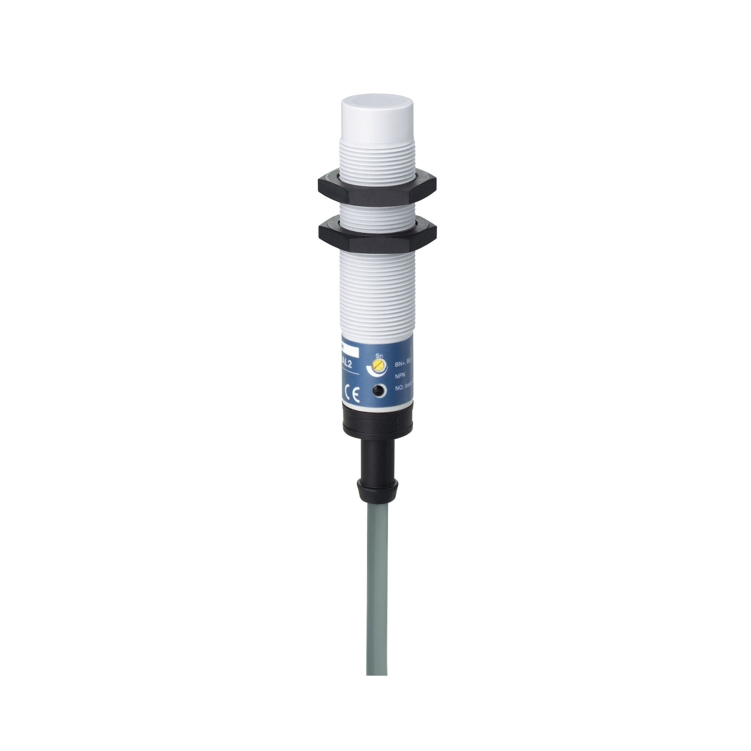 XT218A1FAL2 OsiSense XT 2-Wire Fixed Cylindrical Non-Shielded Capacitive Proximity Sensor, Capacitive, Discrete Output, 1NO Contact, 24 to 240 V AC