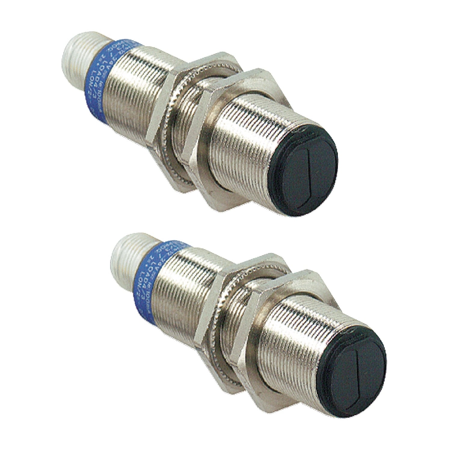 XU2N18PP341D OsiSense XU 2-Wire Axial Photoelectric Sensor, M18 Cylindrical Shape, 20 m, Infrared Sensing Beam, 1 ms Response, PNP 1NO-1NC/Programmable Output