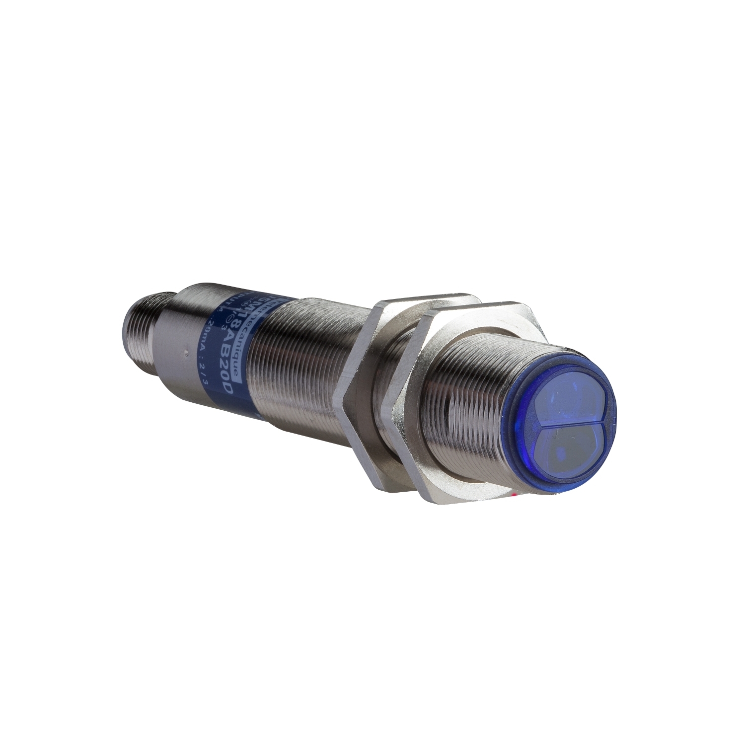 XU5M18AB20D Photoelectric Sensor With Reverse Polarity Protection, Cylindrical M18 Shape, 0.4 m, Diffused Sensing Beam, PNP Output