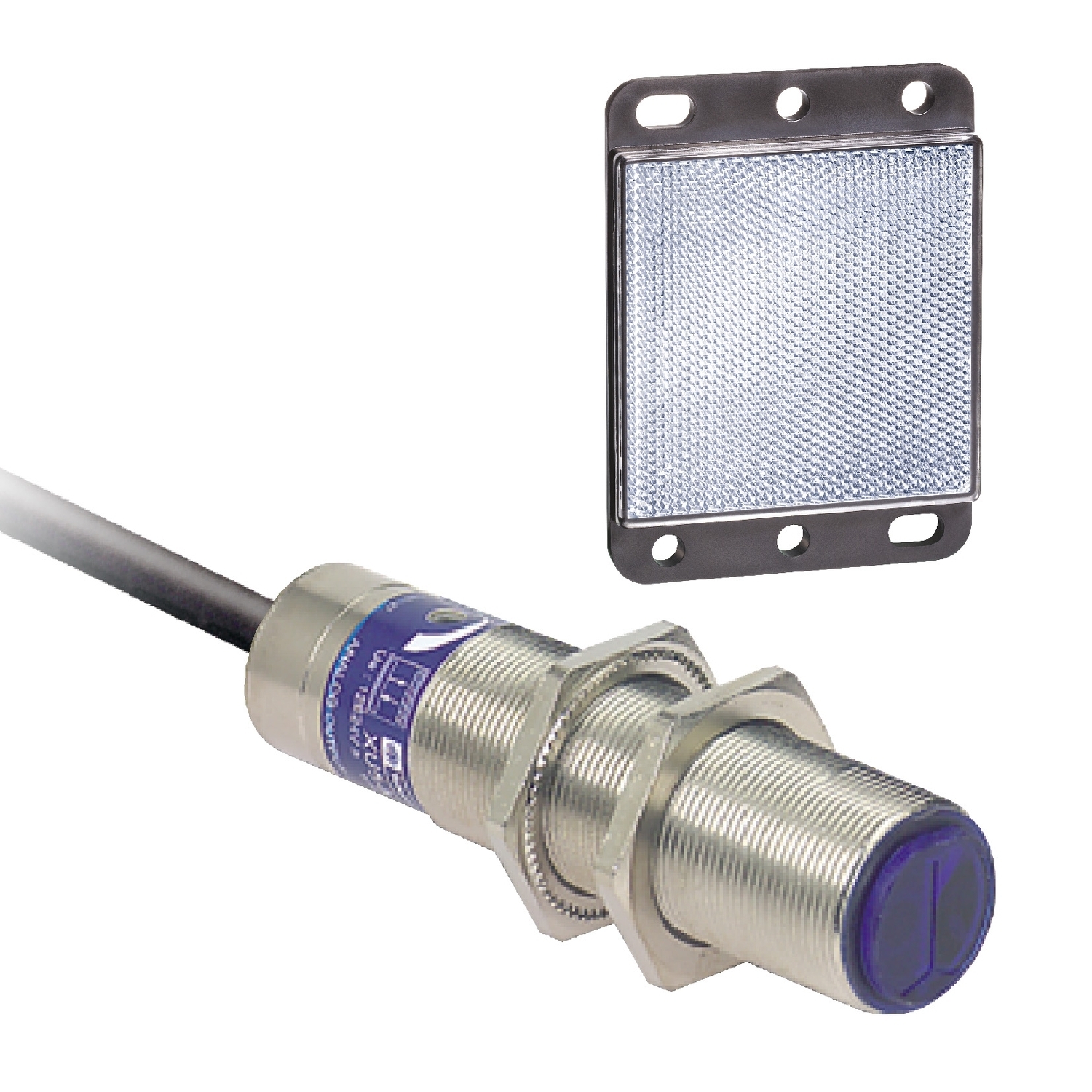 XU9M18MA230 XU Series 2-Wire Axial Photo Electric Sensor, Cylindrical Shape, 9.84 ft, Infrared Sensing Beam, <20 ms Response, Solid State Output