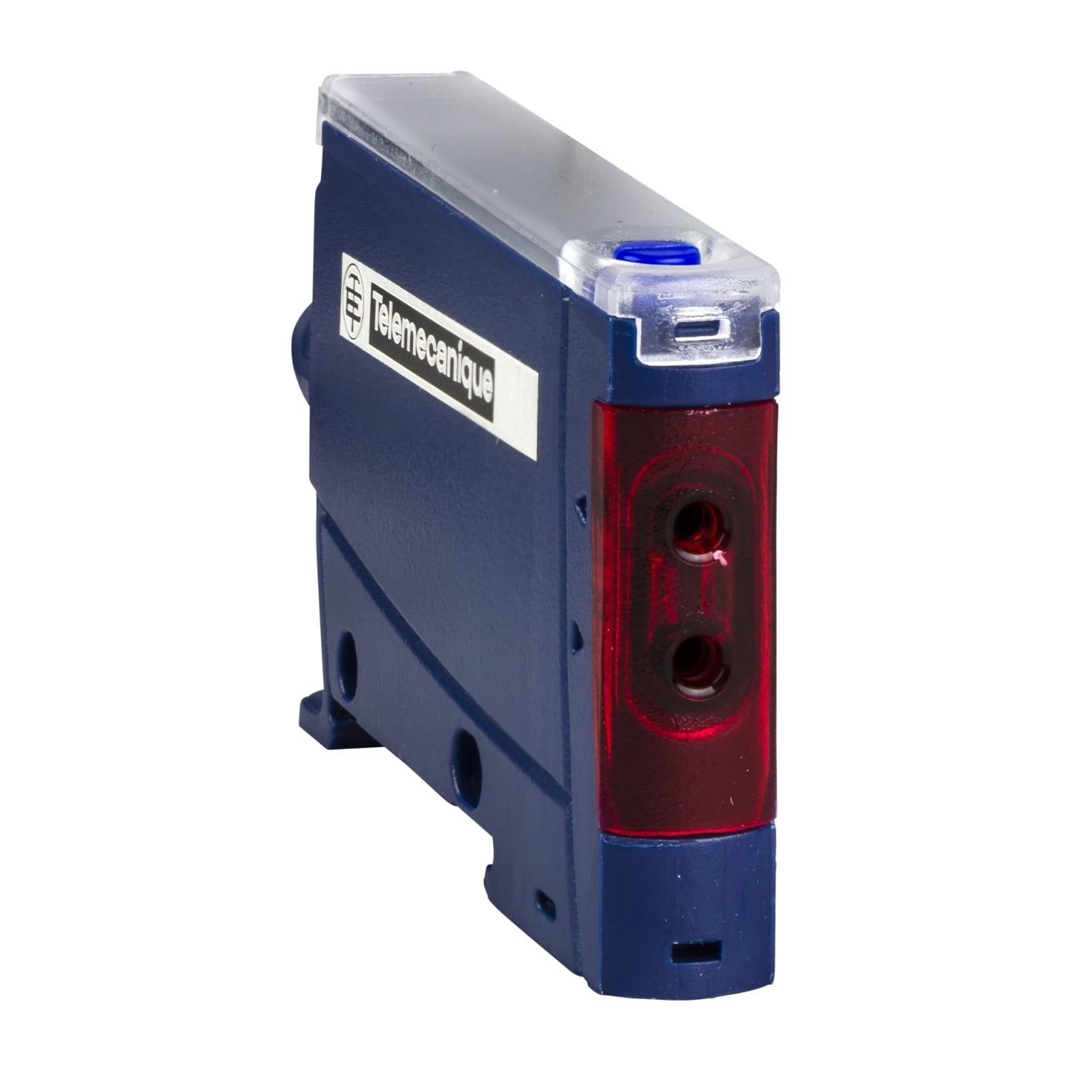 XUDA2NSML2 OsiSense XU 3-Wire Fiber Design Photoelectric Sensor With Fine Adjustment, 4-Digit Screen, Photoelectric Sensing Beam, 120 ms Response, NPN 1NO-1NC Output