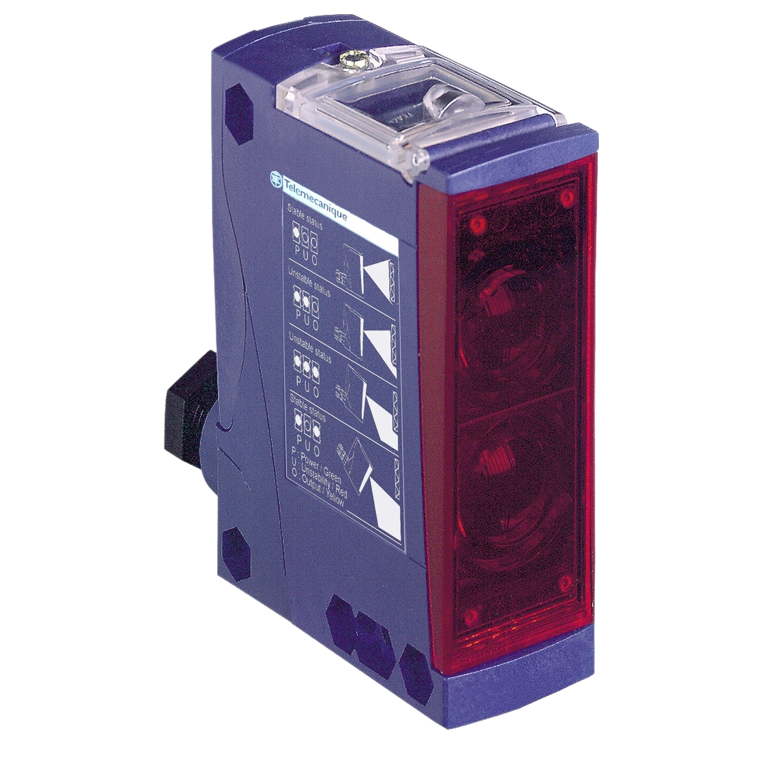 XUX9ARCNT16 OsiSense XU Series 5-Wire Compact Photoelectric Sensor, Rectangle Shape, 15 m, Infrared Sensing Beam, 25 ms Response, Relay/1NO-1NC Output