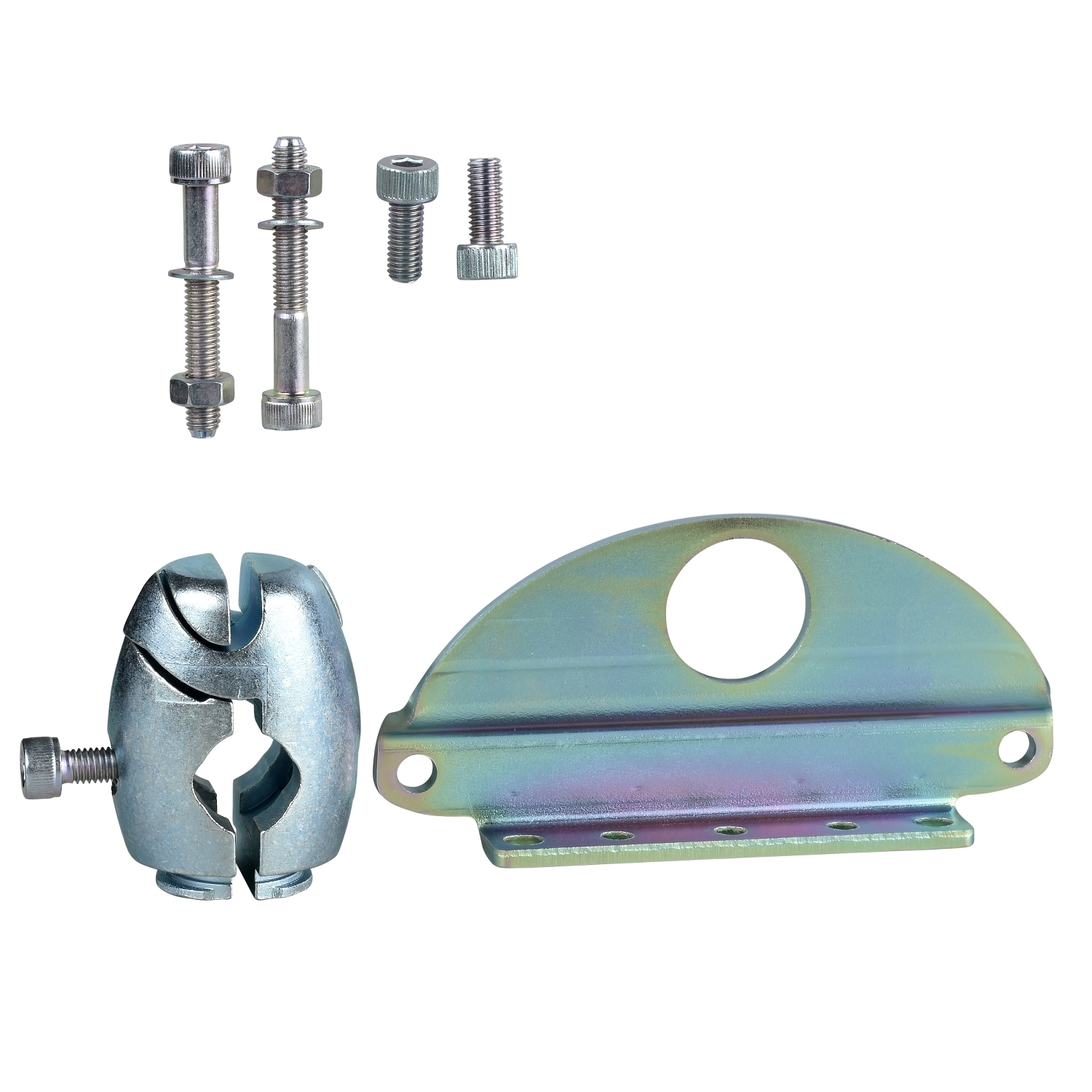 XUZK2003 OsiSense XS 3D Sensor Mounting Fixing Bracket With Ball Joint, For Use With XUK Series Photoelectric Sensor and 50 x 50 mm Compact Sensor, Ball Joint Mount, Metal