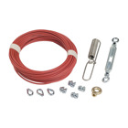 Telemecanique emergency stop rope pull switches XY2C, mounting kit,  3.2 mm, L 25.5 m, for rope pull switch