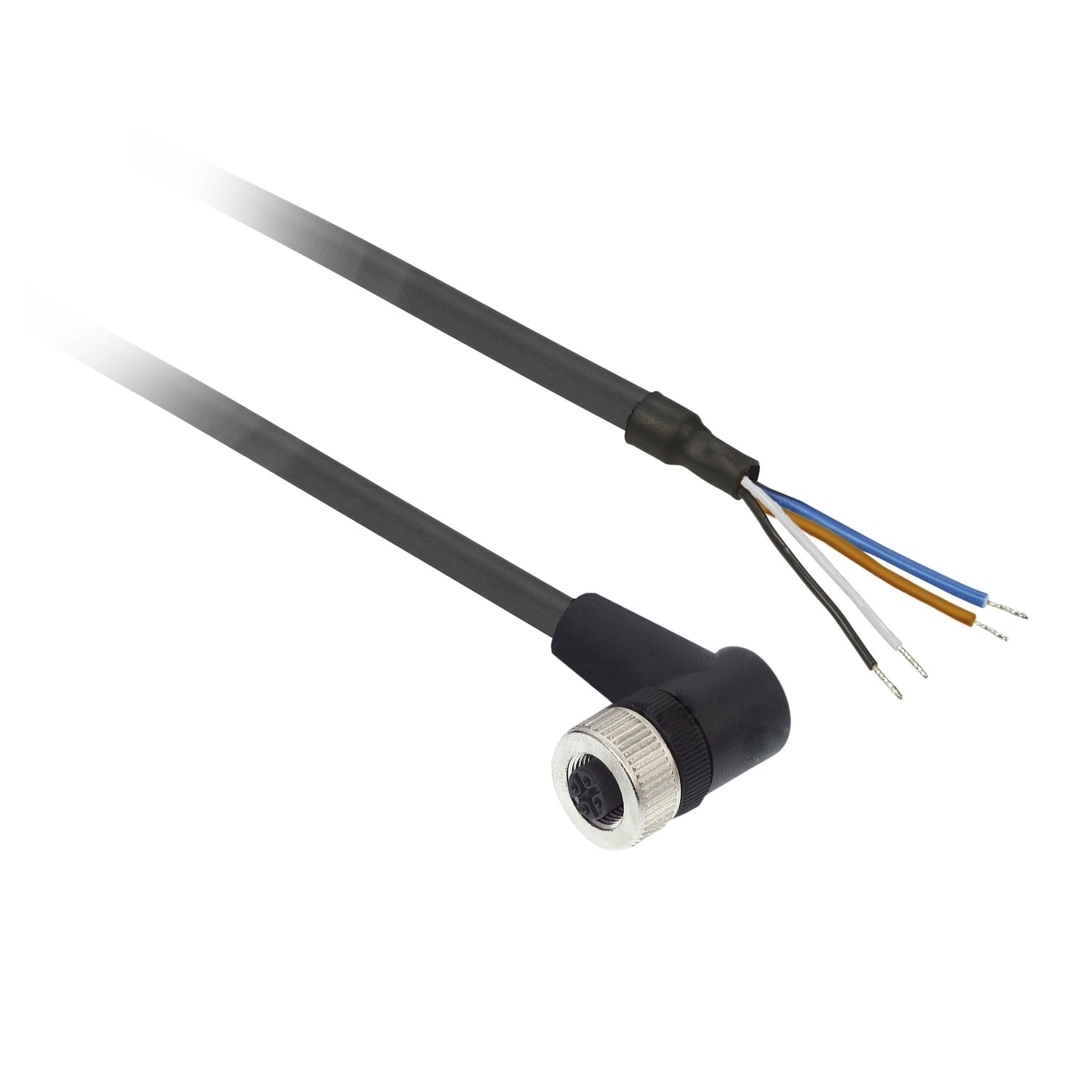 XZCP1241L5 XZCP Elbowed Photoelectric Sensor Pre-Wired Connector, M12 Female Connector, 5 m L Cable