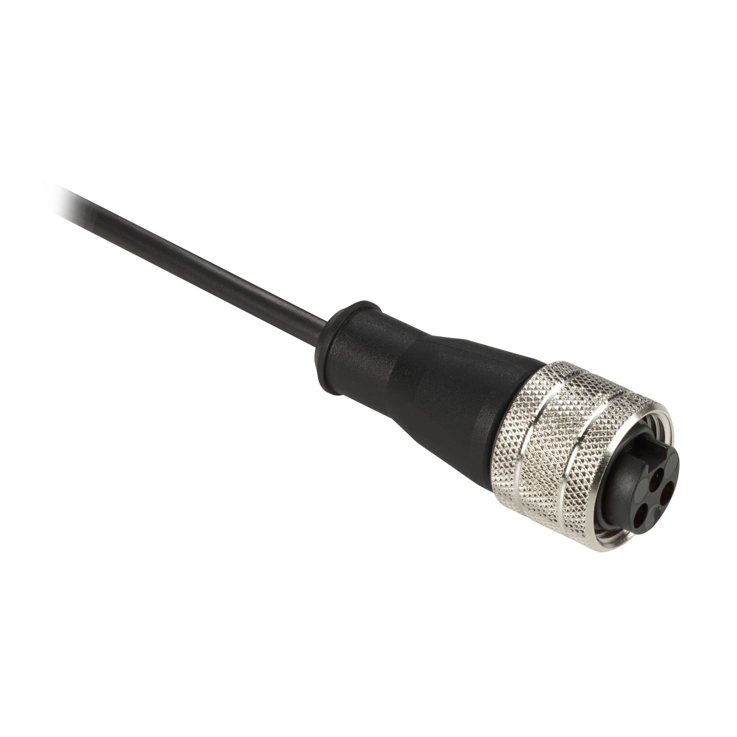 XZCP1865L2 OsiSense XU Pre-Wired Connector, 1/2-20 UNF Female Connector, 2 m L Cable