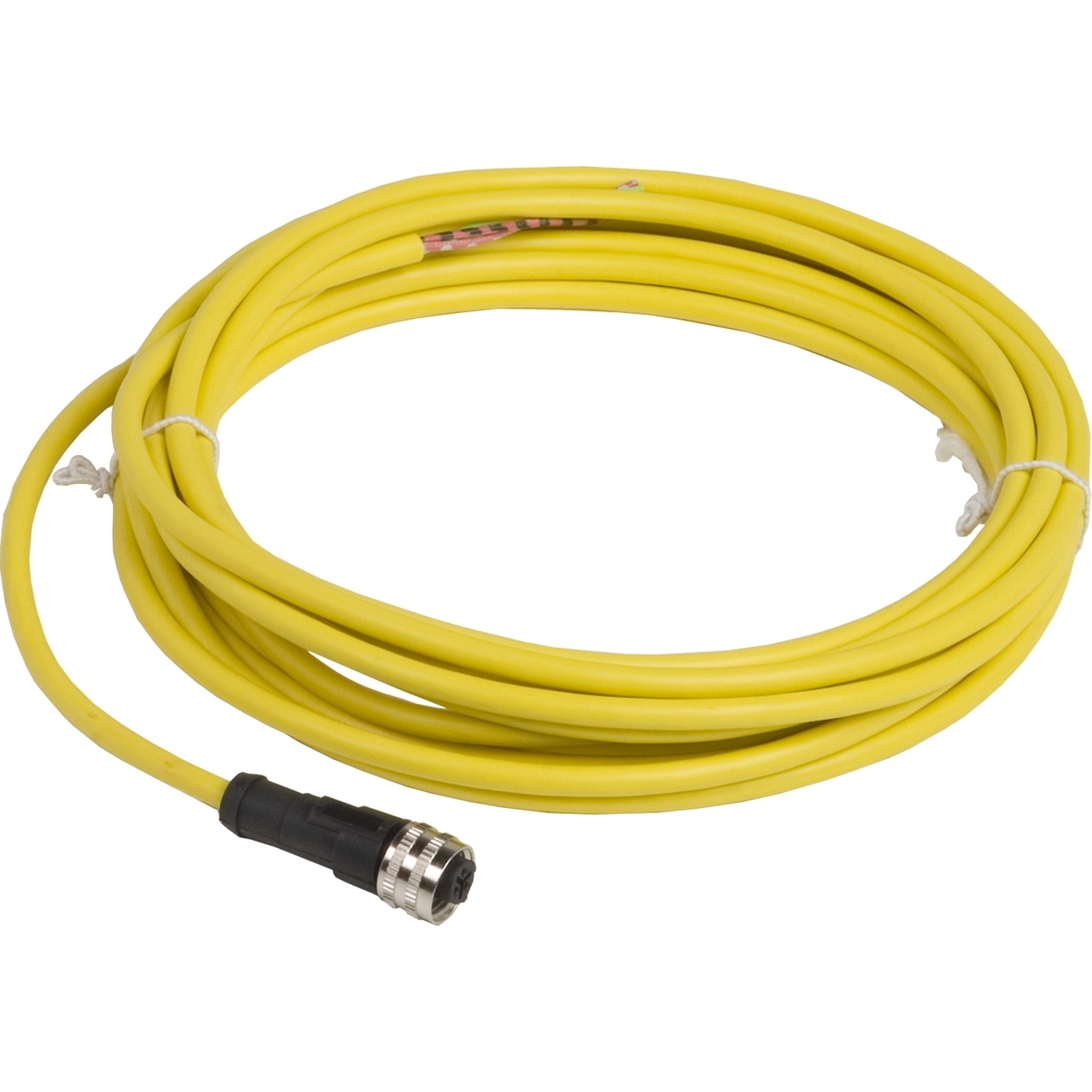 XZCPV1865L5 XZC Straight Pre-Wired Connector, 1/2-20 UNF Female Connector, 5 m L Cable, 3 Poles
