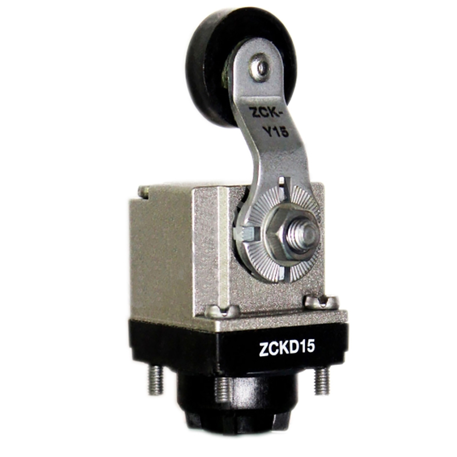 ZCKD15 ZCKD Standard Rotary XC Limit Switch Head, 30 deg Cam Roller Lever Actuator 1.36 in L Actuator, For Use With XCKL, XCKM, ZCKD Rotary Head Limit Switch, 1/2/3/4/12 NEMA Rating