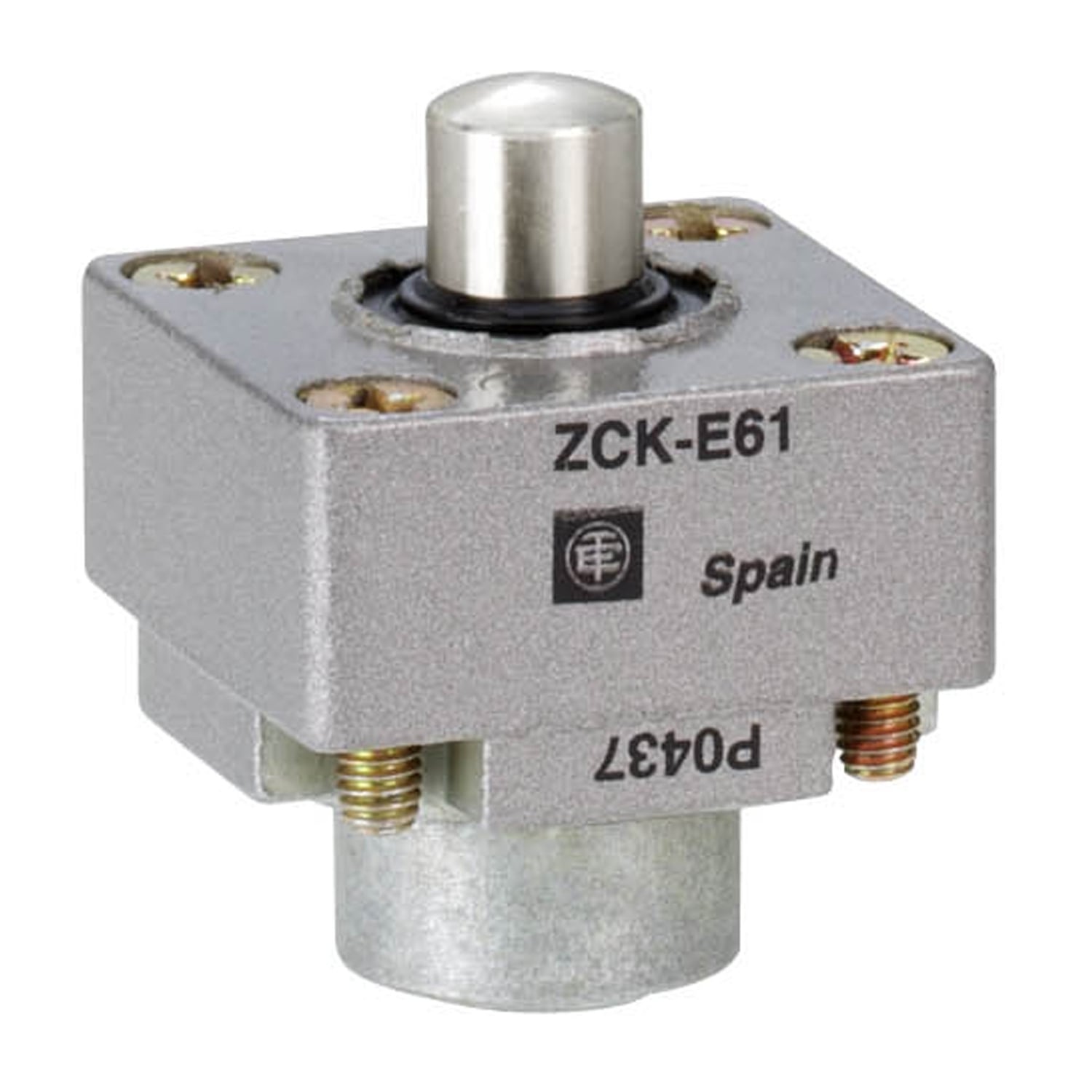 ZCKE616 OsiSense Linear Limit Switch Head, Plunger, For Use With XCKJ Standard Format Limit Switch