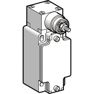 ZCKJ4104H7 OsiSense XC Plug-In Limit Switch Body With Spring Return Rotary Head, 2CO Contact, For Use With XCKJ, ZCKJ and ZCKJ Series Standard Format Compact Limit Switch, 10 A at 600 V AC Contact, IP66 Enclosure