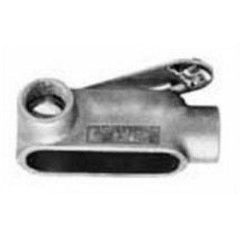 L27 Unilets Type L Conduit Outlet Body With Cover, 3/4 in Hub, Form 7 Form, 9 cu-in Capacity, Grayloy Iron, Triple Coated