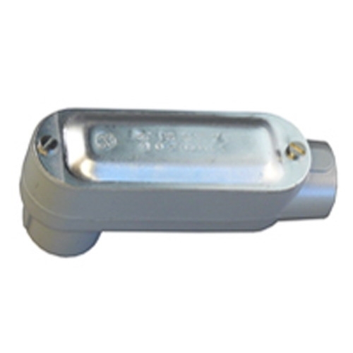 Type LB Conduit Body with Cover & Gasket, 1 inch, Aluminum, Epoxy Powder Coated