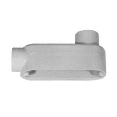 LB50-A Unilets Type LB Conduit Outlet Body, 1/2 in Hub, 85, 4 cu-in, Pressure Cast Aluminum, Epoxy Powder Coated