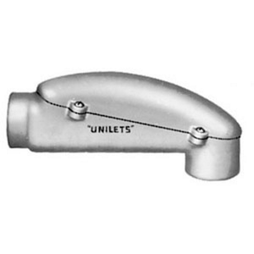 Unilet; Type LBD Pulling Fitting; 2 Inch, Threaded, Copper-Free Aluminum (4/10 of 1% Max.)