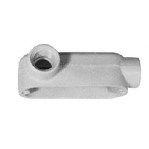 LL100A Unilets Type LL Conduit Outlet Body, 1 in Hub, Form 85, 11.8 cu-in, Pressure Cast Aluminum, Epoxy Powder Coated