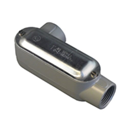 Type LL Conduit Body with Cover & Gasket, 1-1/2 inch, Aluminum, Epoxy Powder Coated