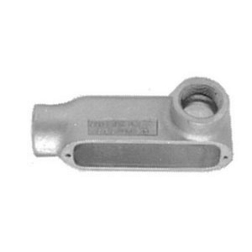 Type LR Conduit Body, 3 inch, Malleable Iron, Zinc Electroplated