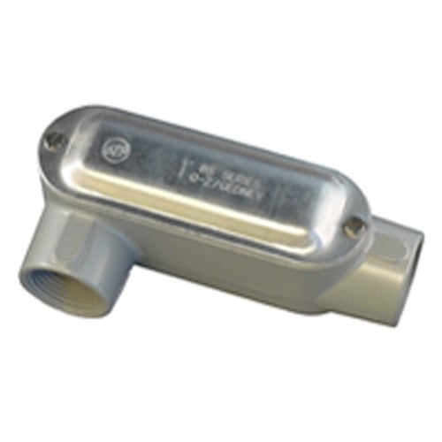 Type LR Conduit Body Cover with Gasket, 3/4 inch, Die-Cast Aluminum, Epoxy Powder Coated