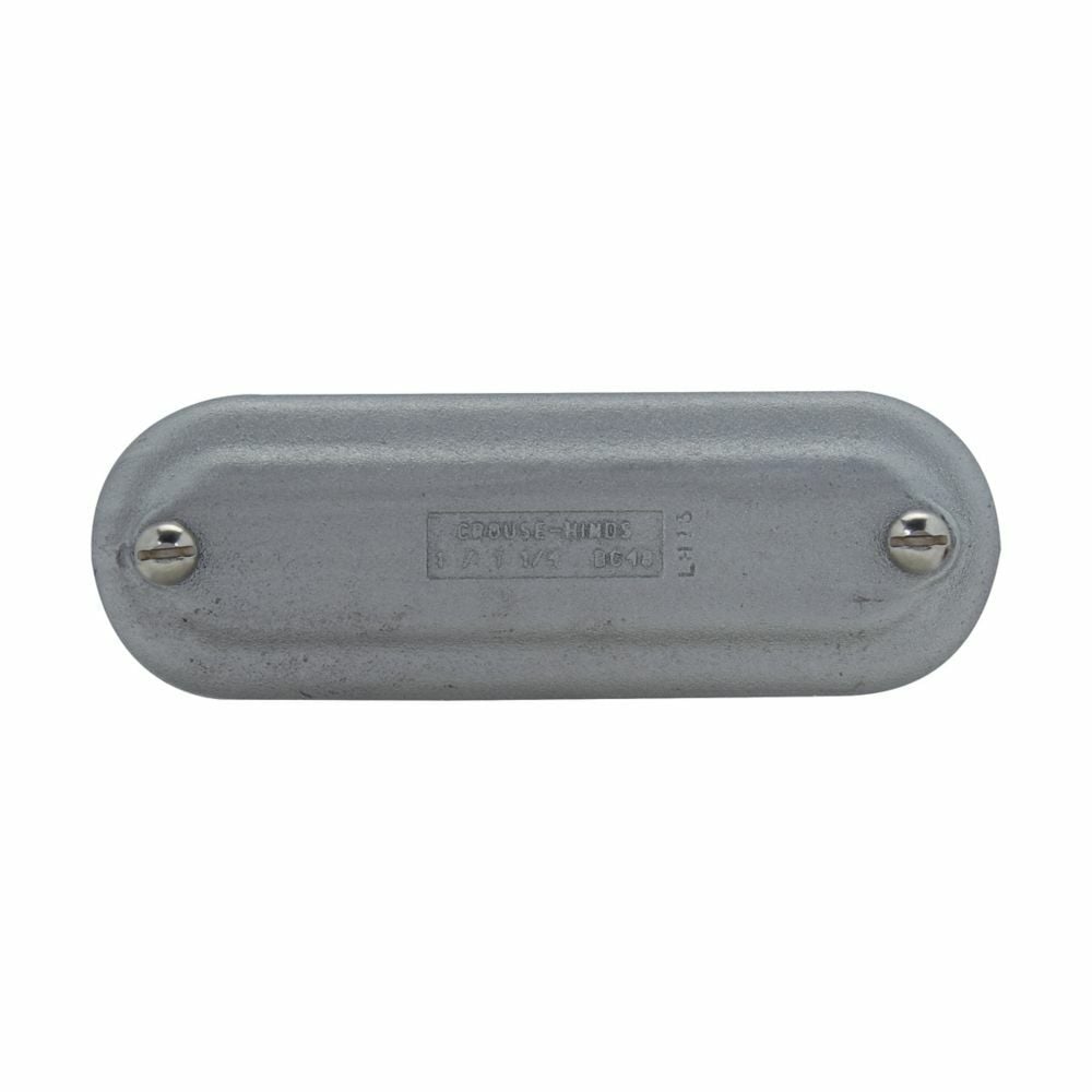 BG88 Condulet Blank Cover With Round Neoprene Gasket, 2-1/2 in, 3 in Hub, For Use With Mogul Series Conduit Bodies Except BUBXL, Feraloy Iron Alloy, Electro-Galvanized/Aluminum Acrylic Painted