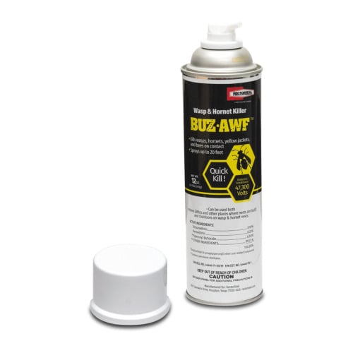 84391 UV-Resistant Wasp and Hornet Spray, 12 oz Aerosol, Liquid Form, Clear, Odor/Scent: Petroleum Odor