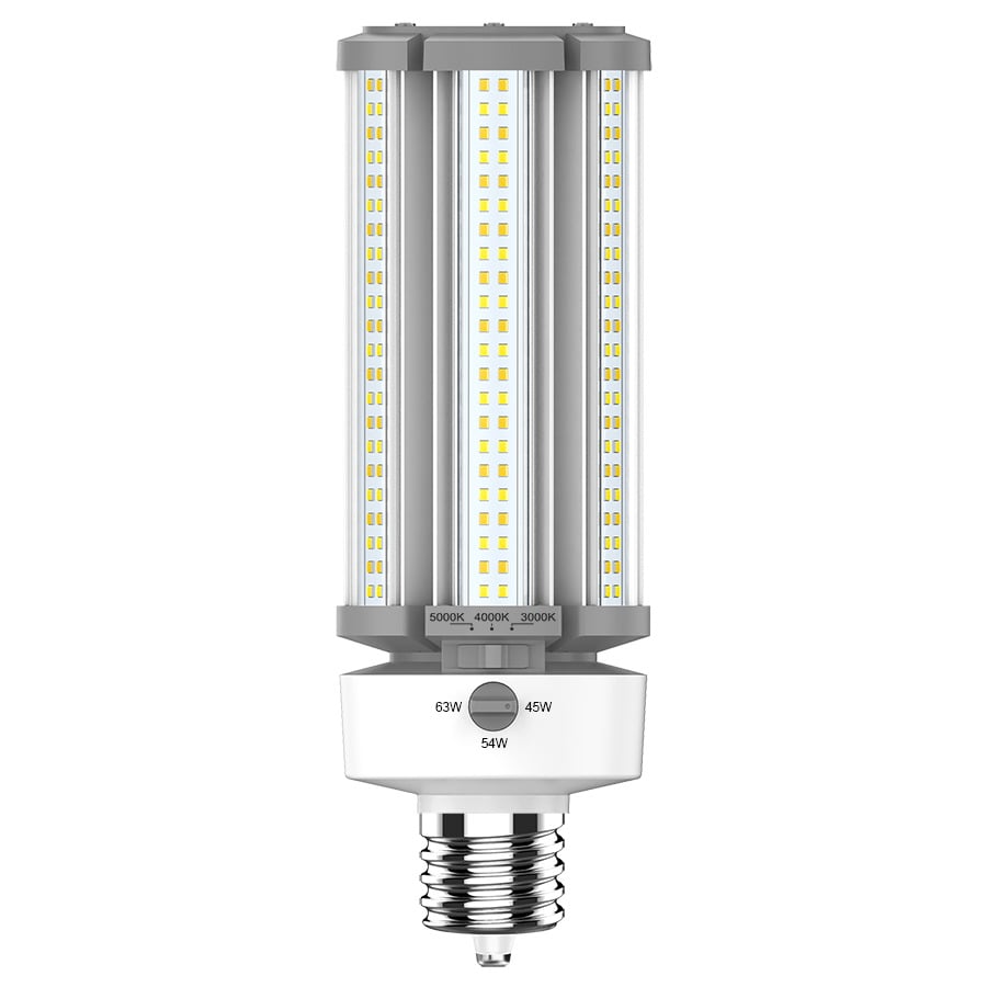 HIDFA63SEX398CCTBYP5S Field-Adjustable Post Top Light, 45, 54, 63 W, 175, 200, 250 W Incandescent Equivalent, EX39 Lamp Base Lamp, 6525, 7830, 9135 Lumens