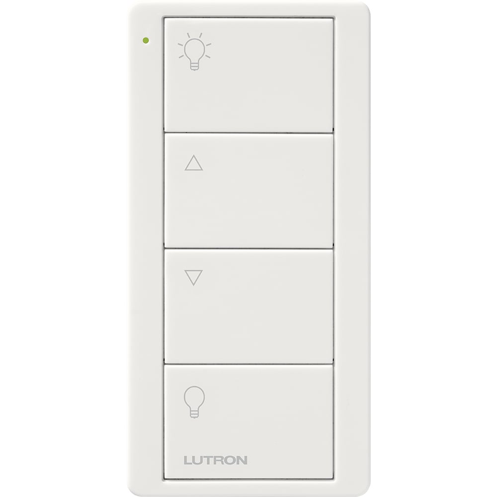 PJ2-4B-WH-L01P 4-Button Zone Control Pico Smart Remote with Light Icons, White