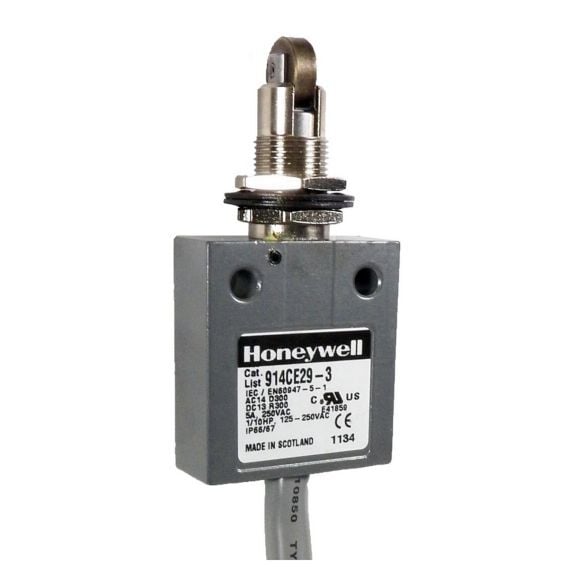 914CE18-Q1 MICRO SWITCH Compact Precision Miniature Limit Switch, 125/250 V AC, 3 A, Top Plunger Actuator, 1CO SPDT Contact, 1 Poles