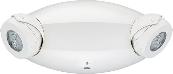 ELM4L Quantum LED Emergency Light, Thermoplastic, White, Adjustable Optics, 640 LM