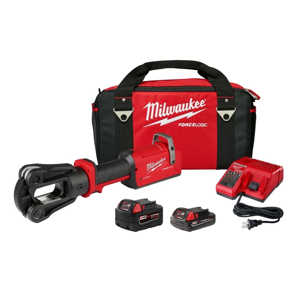 2878-22 FORCE LOGIC Cordless Crimper, 8 to 750 kcmil Crimping, 12 ton Crimping, 18 V, Li-Ion Battery